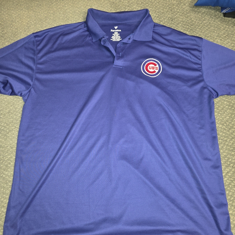 Fanatics Men's Blue Cubs Polo Shirt